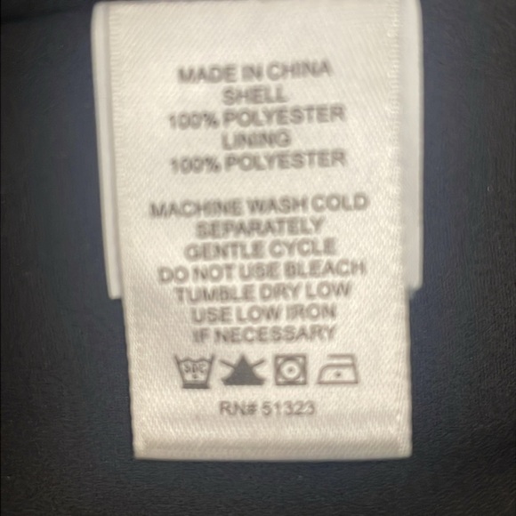 Cece Lava Flower on Black Flutter Sleeve Blouse Chiffon Lined Ruffles Size XS - Picture 12 of 12